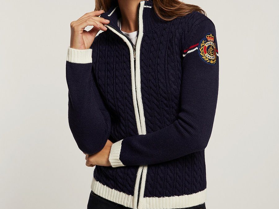 Cárdigan azul marino